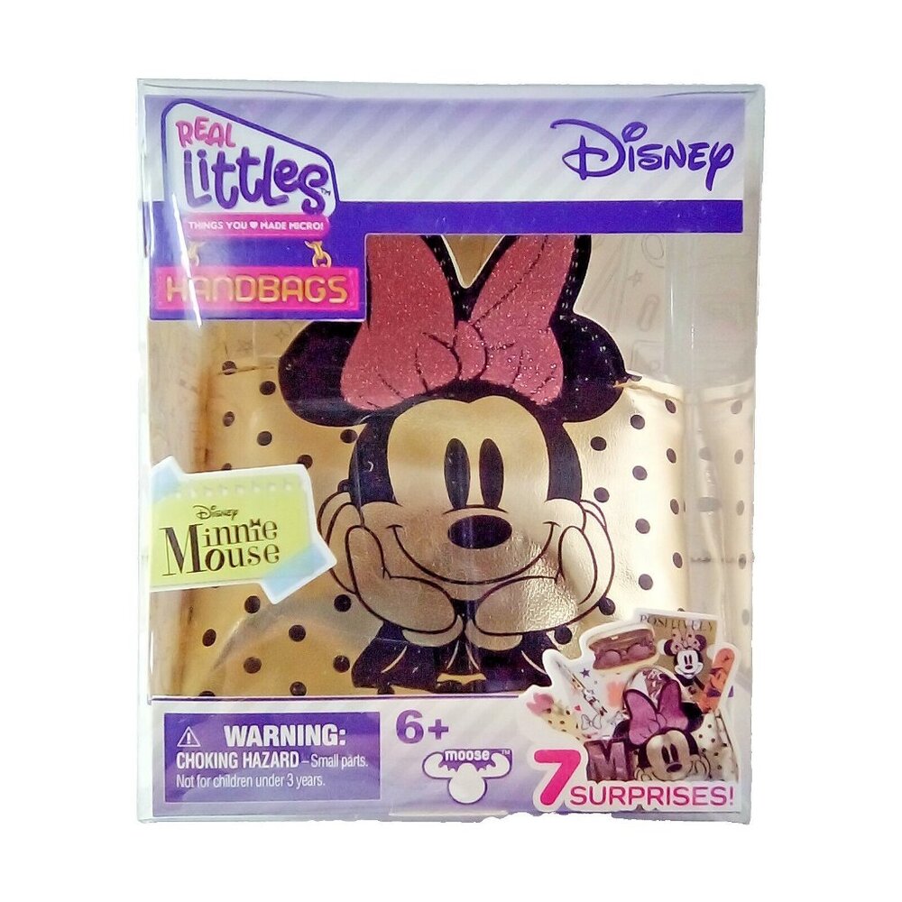 Shopkins DISNEY Real Littles Mini Backpack/Handbags 2022 Minnie Mouse Gold